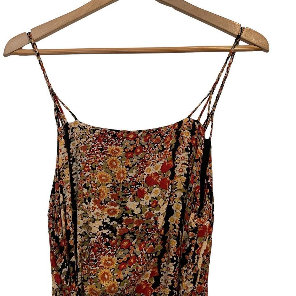 Free People Valerie Tiered Open Back Spaghetti Strap Floral Maxi Dress Size XS - Picture 6 of 11